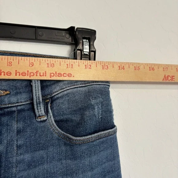 FRAME Le High Skinny Crop Jeans Denim Blue Wash High Rise Womens Size‎ 26 - Picture 6 of 6